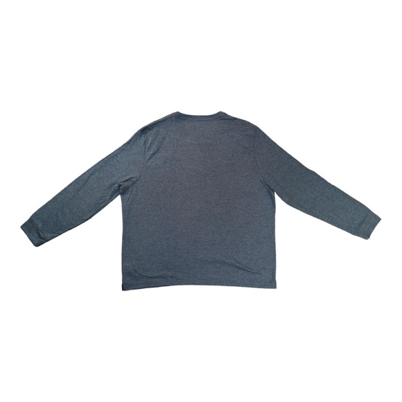 UNTUCKit Henley Grassi-Blue Men’s 3XL 4 Button Front Thick Poly/Cotton Blend - Picture 2 of 9